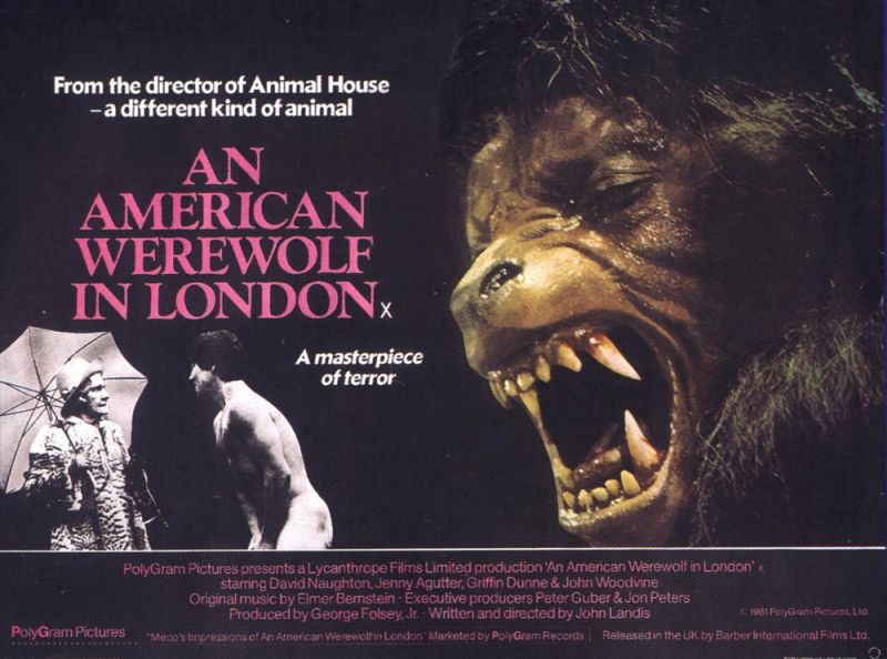 Tableaux sur toile, reproduction de An American Werewolf In London 2 Movie Poster