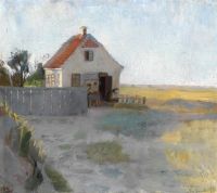 Ancher Anna Ein Häuschen im Moor bei Skagen 1888