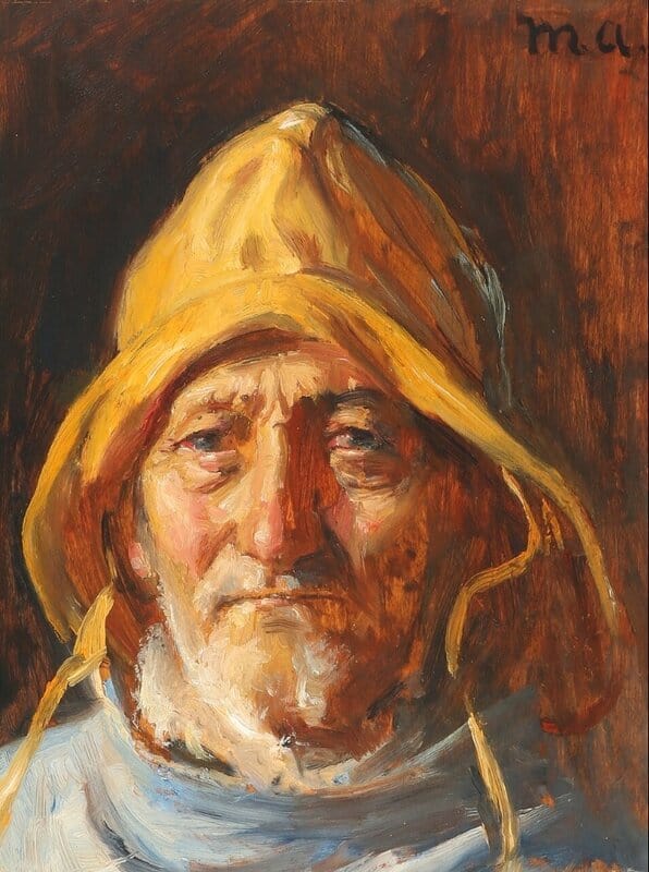 Ancher Anna A Portrait Of A Fisherman 2 canvas print