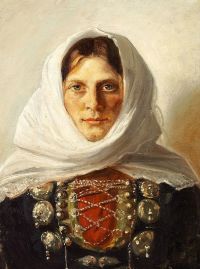 Ancher Anna فتاة صغيرة ترتدي الزي الوطني من The Island LS