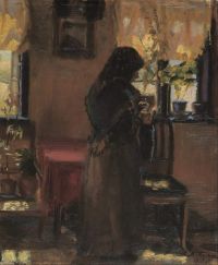 Ancher Anna Eine alte Frau in ihrem Zimmer 1888