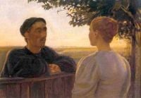 Ancher Anna جلسة مسائية عند السياج