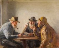 Ancher Anna Fishermen In The Tap Room طباعة قماشية