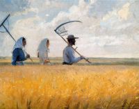 Ancher Anna Harvest Time canvas print