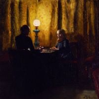 Ancher Anna Interior mit Helga und Maren Brems