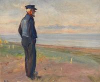 Ancher Anna Looks Out Over The Sea canvas print
