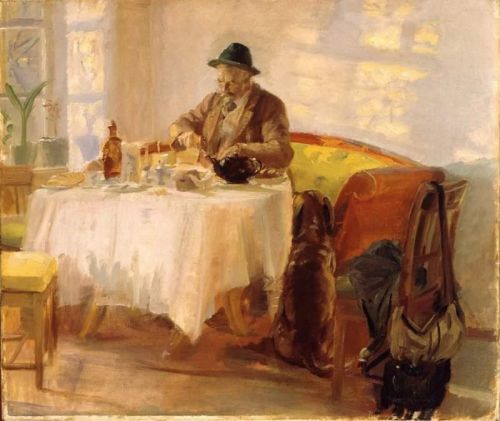 Ancher Anna Lunch Before The Hunt canvas print