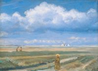 شخصيات Ancher Anna Moorland ذات المناظر الطبيعية من Skagen في المقدمة