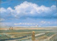 Ancher Anna Moorland Landscape Skagen Figures In The Foreground canvas print