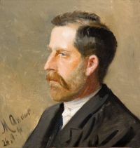 Ancher Anna Oscar Boeck 1890 canvas print