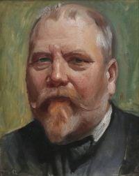 Ancher Anna Porträt eines Landschaftsmalers Carl M Ller