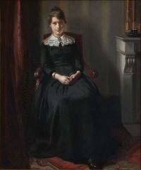 Ancher Anna Portrait of Marie Triepcke مطبوعة على القماش