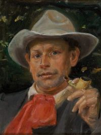 Ancher Anna Porträt von Martin Andersen Nex 1911
