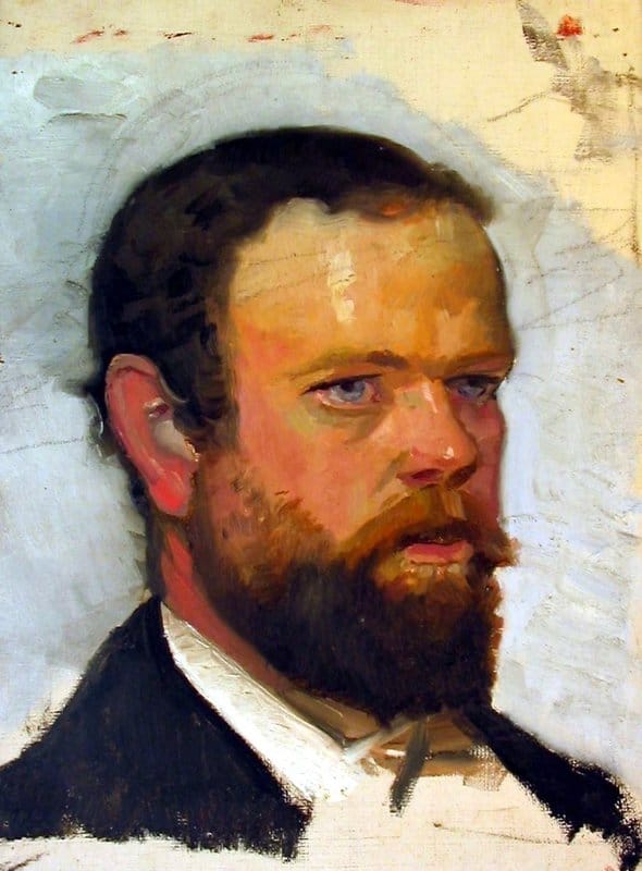 Ancher Anna Unfinished Portrait Of Adrian Stokes 1888 canvas print