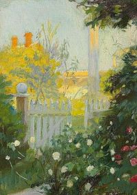 Ancher Anna View From The Garden Gate At Markvej Skagen Where Anna And Michael Ancher Lived canvas print