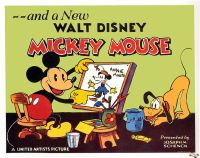 And A New Mickey Mouse Lobbycard 1932 Movie Poster Leinwanddruck