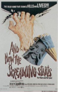 And Now The Screaming Starts Movie Poster canvas print