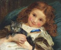 앤더슨 소피 겐젬브레 일명 새끼 고양이를 안고 있는 소녀