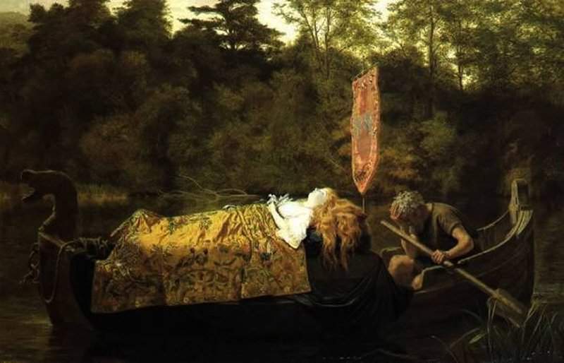 Anderson Sophie Gengembre Elaine Or The Lily Maid Of Astolat 1870 canvas print