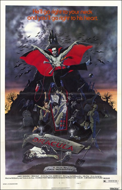 Tableaux sur toile, riproduzione del poster del film Dracula di Andy Warhols