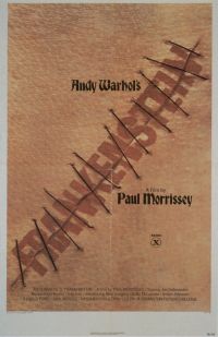 Stampa su tela del poster del film Frankenstein di Andy Warhol