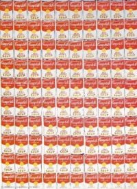 Andy Warhol 100 Cans Art Print on Canvas