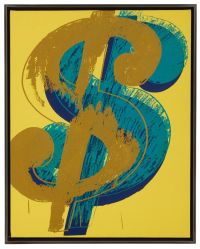 Andy Warhol Dollar Sign canvas print