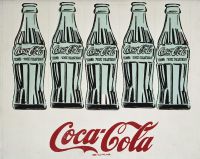 Andy Warhol Five Coke Bottles canvas print