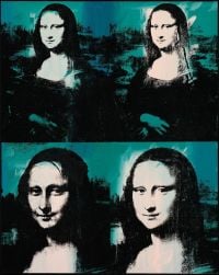 Andy Warhol Four Mona Lisa canvas print