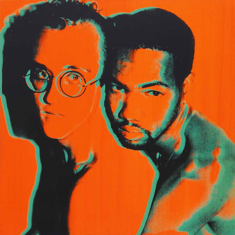 Andy Warhol Portrait Of Keith Haring and Juan Dubose 1983Art Paint by Canva