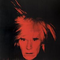 Andy Warhol Selbstportrait - 1986 Leinwanddruck