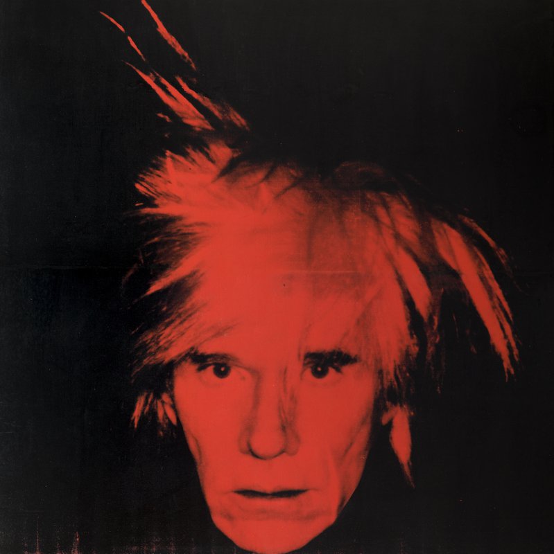 Andy Warhol Self-portrait - 1986 canvas print