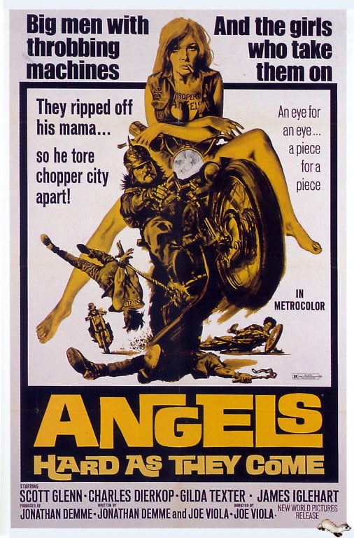 Tableaux sur toile, reproduction de Angels Hard As They Come 1971 Movie Poster
