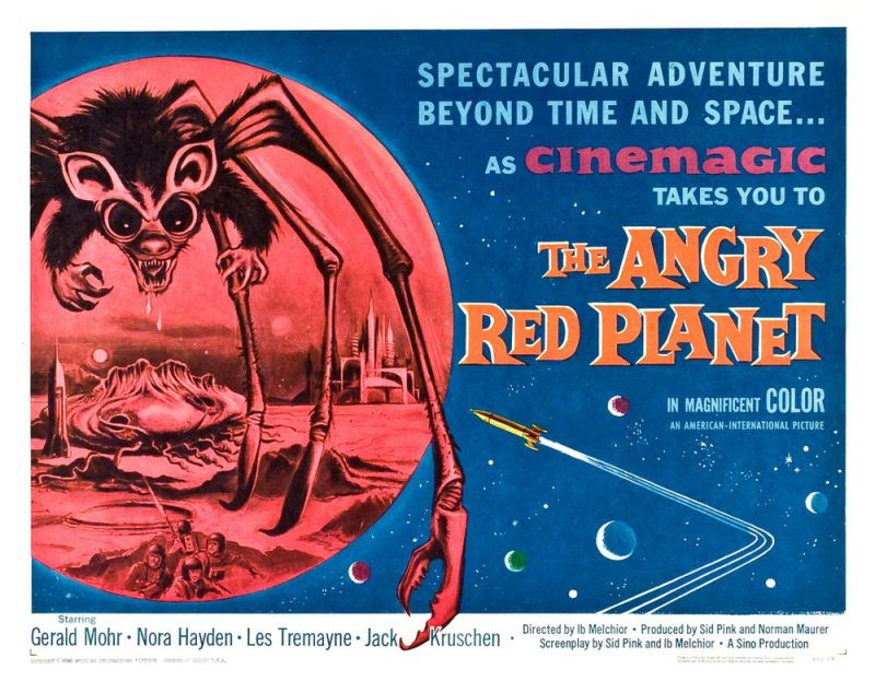 Tableaux sur toile, reproduction de Angry Red Planet 02 Movie Poster