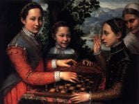 Anguissola Europa Portrait Of The Artist S Sisters Playing Chess canvas print