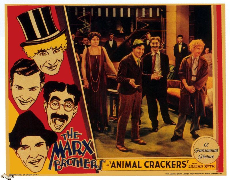 Tableaux sur toile, reproduction de Animal Crackers 1930 Movie Poster