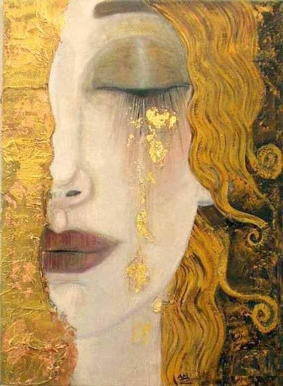 Tableaux sur toile, Reproduktion von Anne Marie Zilberman The Tears Of Gold