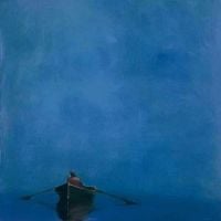 Anne Packard Rowboat On Blue 1976