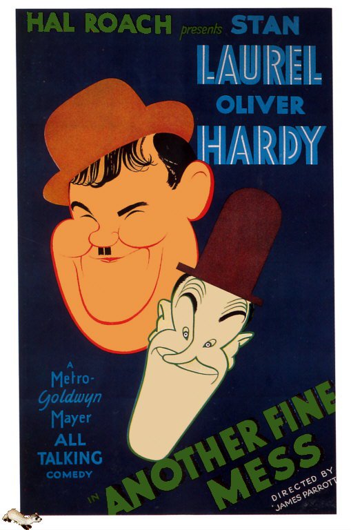 Tableaux sur toile, riproduzione de Another Fine Mess 1930 Movie Poster