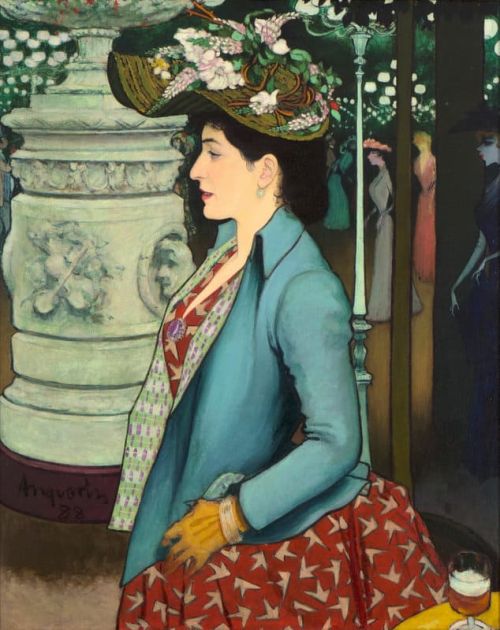 Anquetin Louis An Elegant Woman At The Elysee Montmartre canvas print