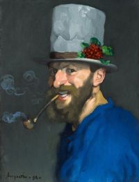 Anquetin Louis Self Portrait With Pipe