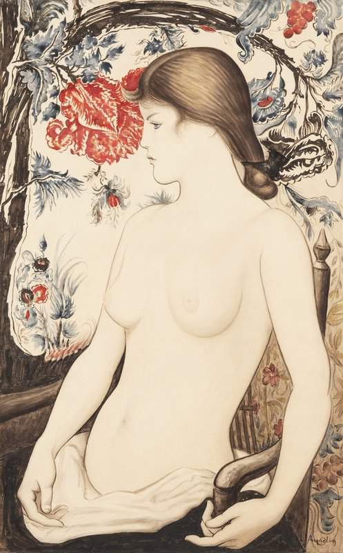 Anquetin Louis Torse De Jeune Fille Juliette Vary Ca. 1890 canvas print