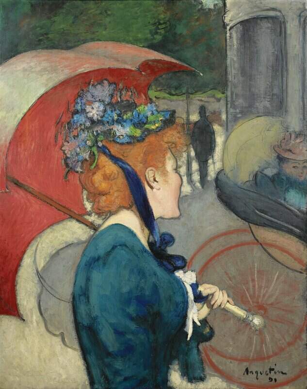 Anquetin Louis Woman With Umbrella canvas print
