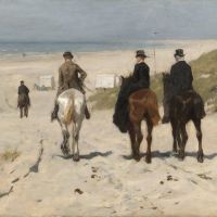 Anton Mauve Morning Ride Along The Beach 1876