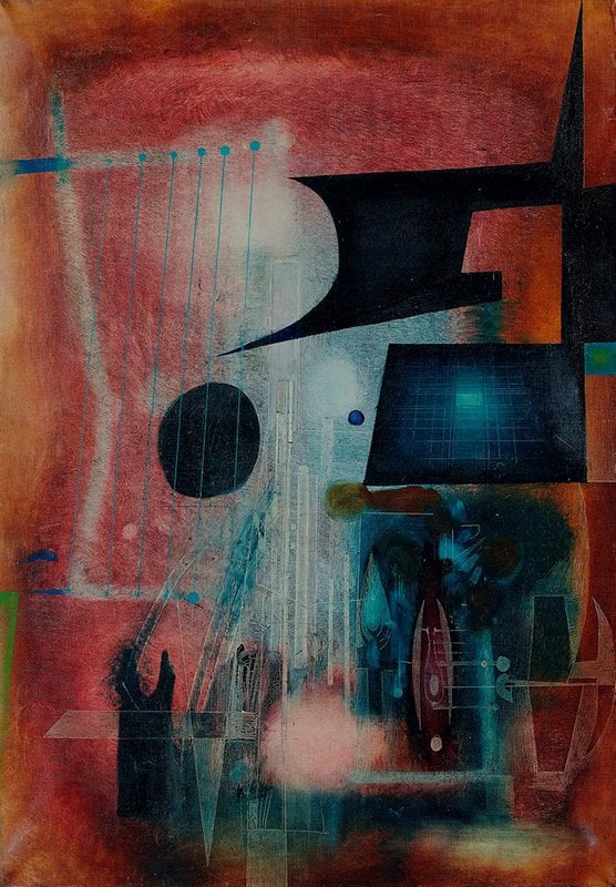 Tableaux sur toile, reproduction de Antoni T Pies Orfeu 1953