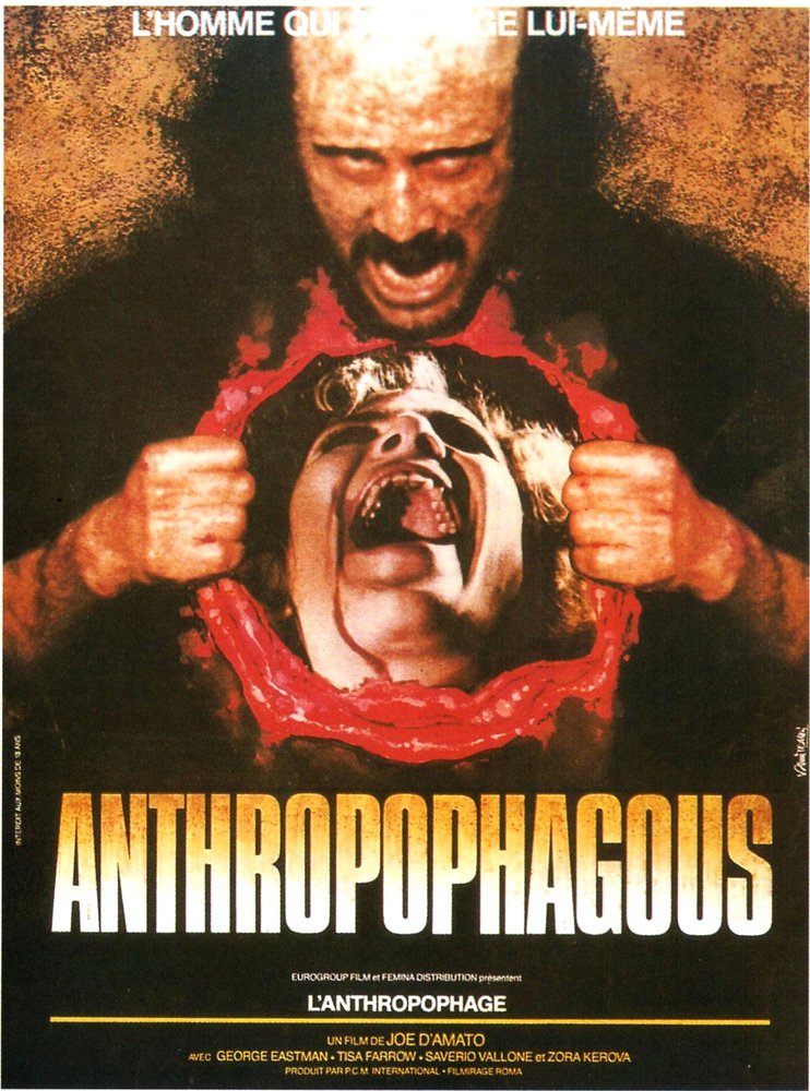 Tableaux sur toile, riproduzione de Antropophagus 02 poster del film