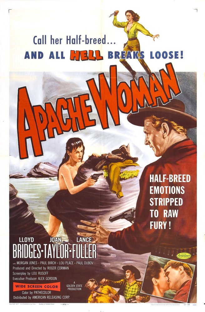 Tableaux sur toile, riproduzione del poster del film Apache Woman 01
