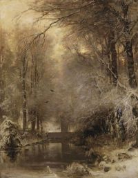 Apol Louis A Forest In Winter canvas print