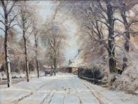 Apol Louis A Snowy Lane In The Hague