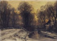 Apol Louis A Winter Scene canvas print